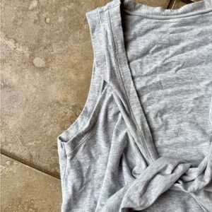 SKIMS Light Gray Crop Top